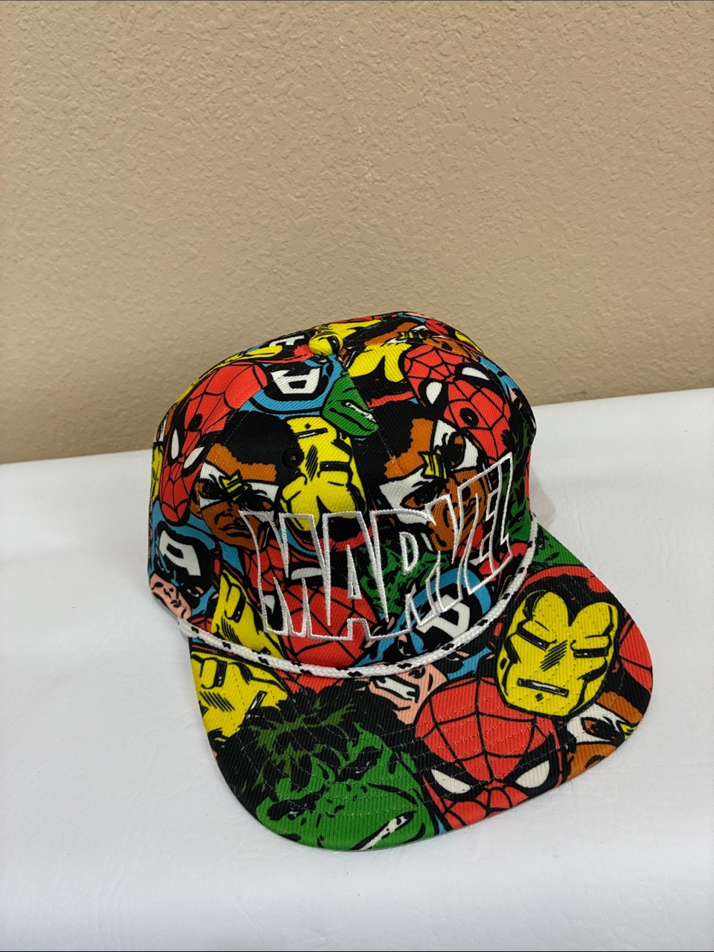 Marvel Multicolor Superhero Panel Snapback Cap